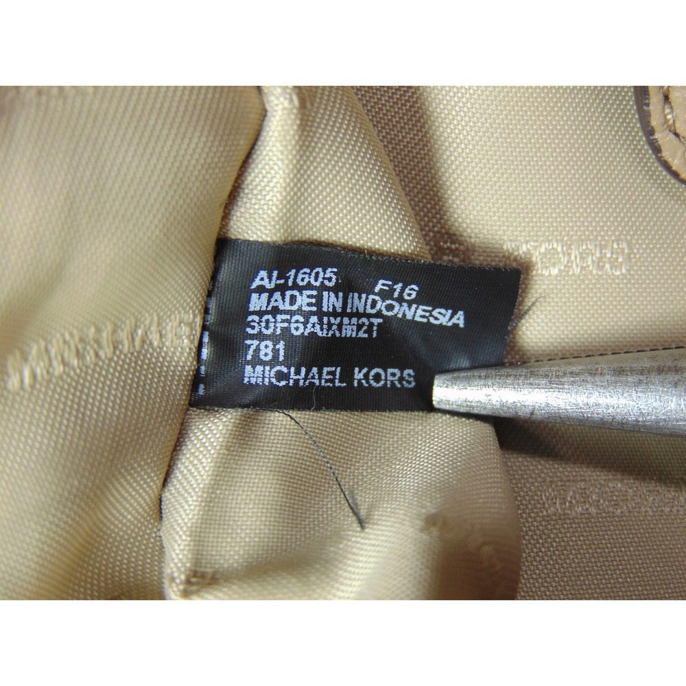 Michael Kors Hamilton Traveler Crossbody Brown Leather‎ Turnlock Bag 30F3AWHM2T - Picture 13 of 16